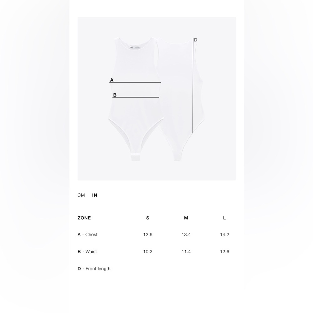 ZARA BANDEAU BODYSUIT NWT - Picture 5 of 5